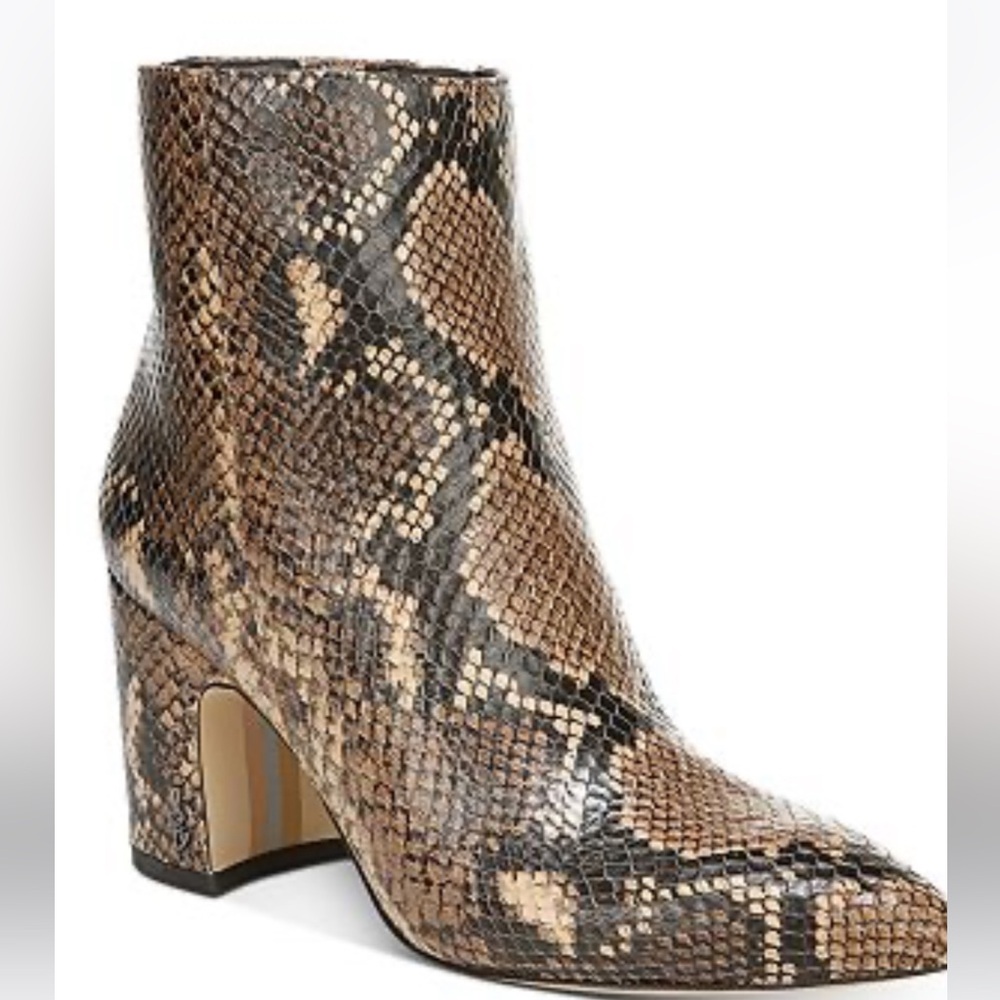 Sam Edelman snake skin booties